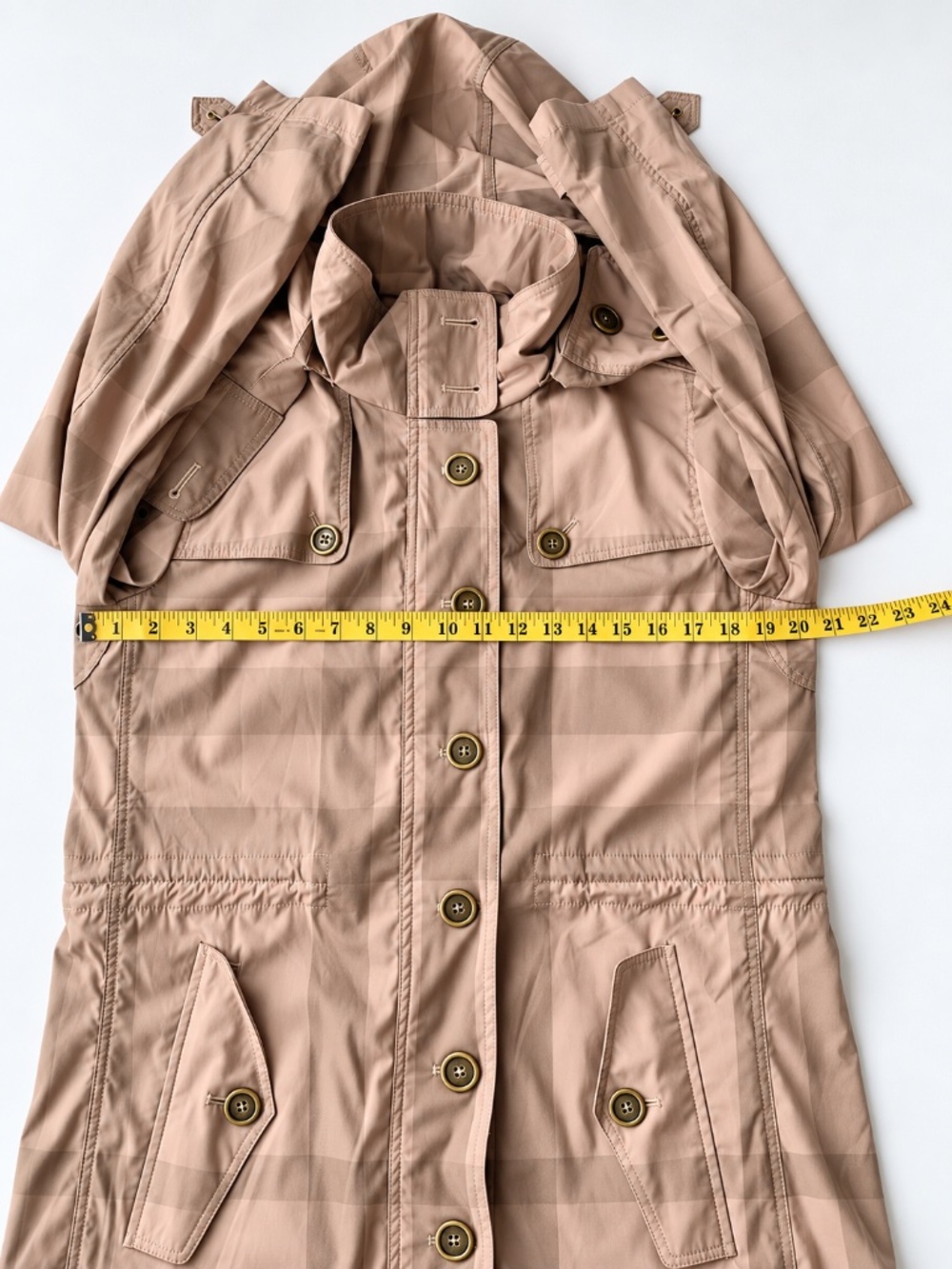 Burberry Brit Trench Coast Size 6 - Picture 12 of 12